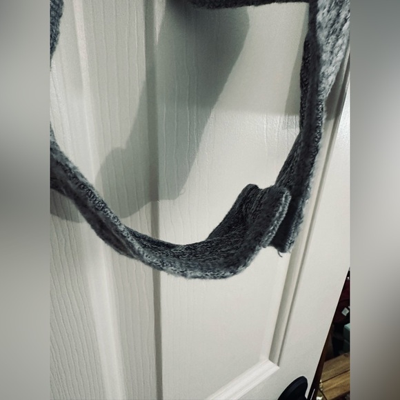 Lulu's Everyday Babe Heather Grey Ribbed Long Sleeve Cutout Bodysuit - Picture 7 of 8